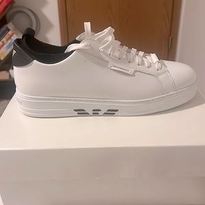 Emporio Armani Leather Trainers size 12